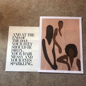beautiful Urban Outfitters posters 2 pack